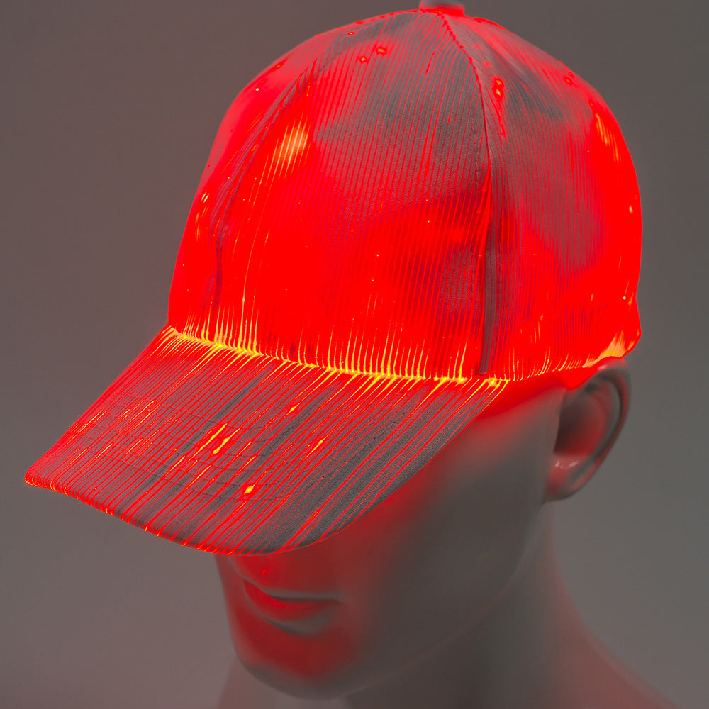 Super cool led fiber optic hat for Christmas