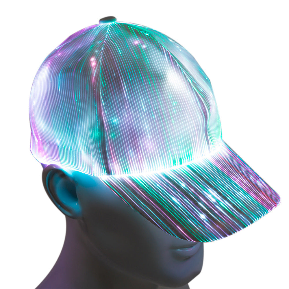 Super cool led fiber optic hat for Christmas