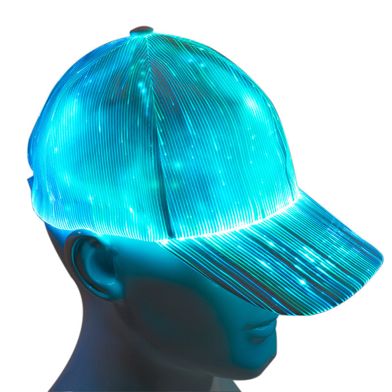 Super cool led fiber optic hat for Christmas