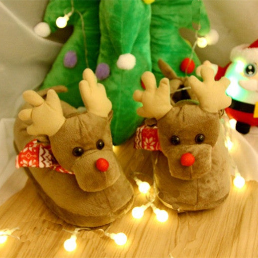 Cute Couple Christmas Slippers