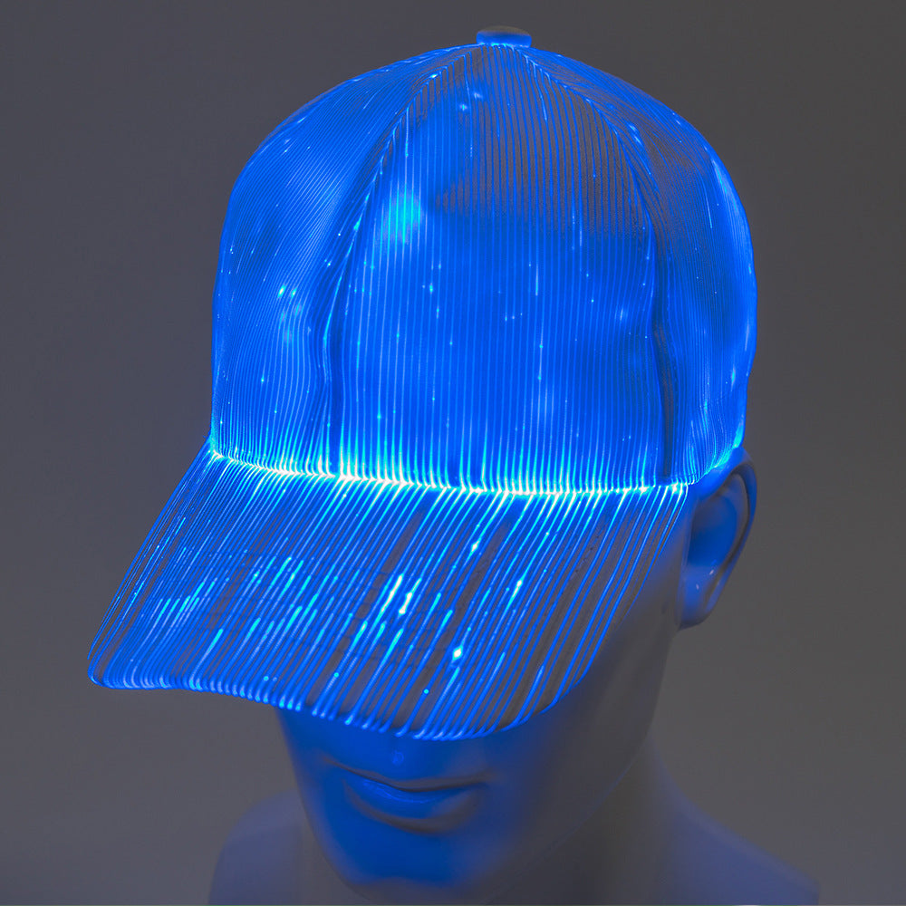 Super cool led fiber optic hat for Christmas