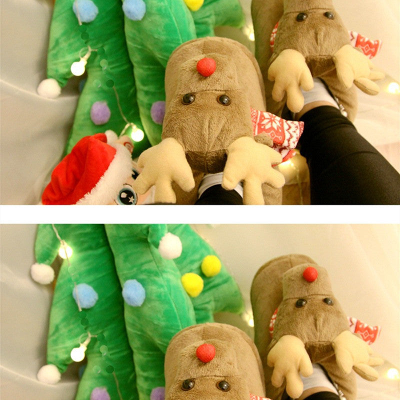 Cute Couple Christmas Slippers